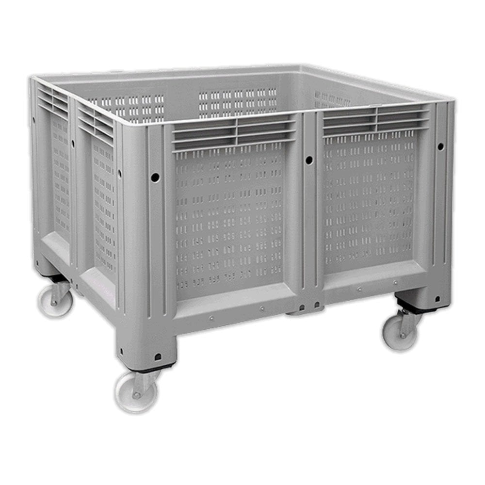 DP.215.100.06 Delikli Tip Tekerlekli Plastik Konteyner Kasa