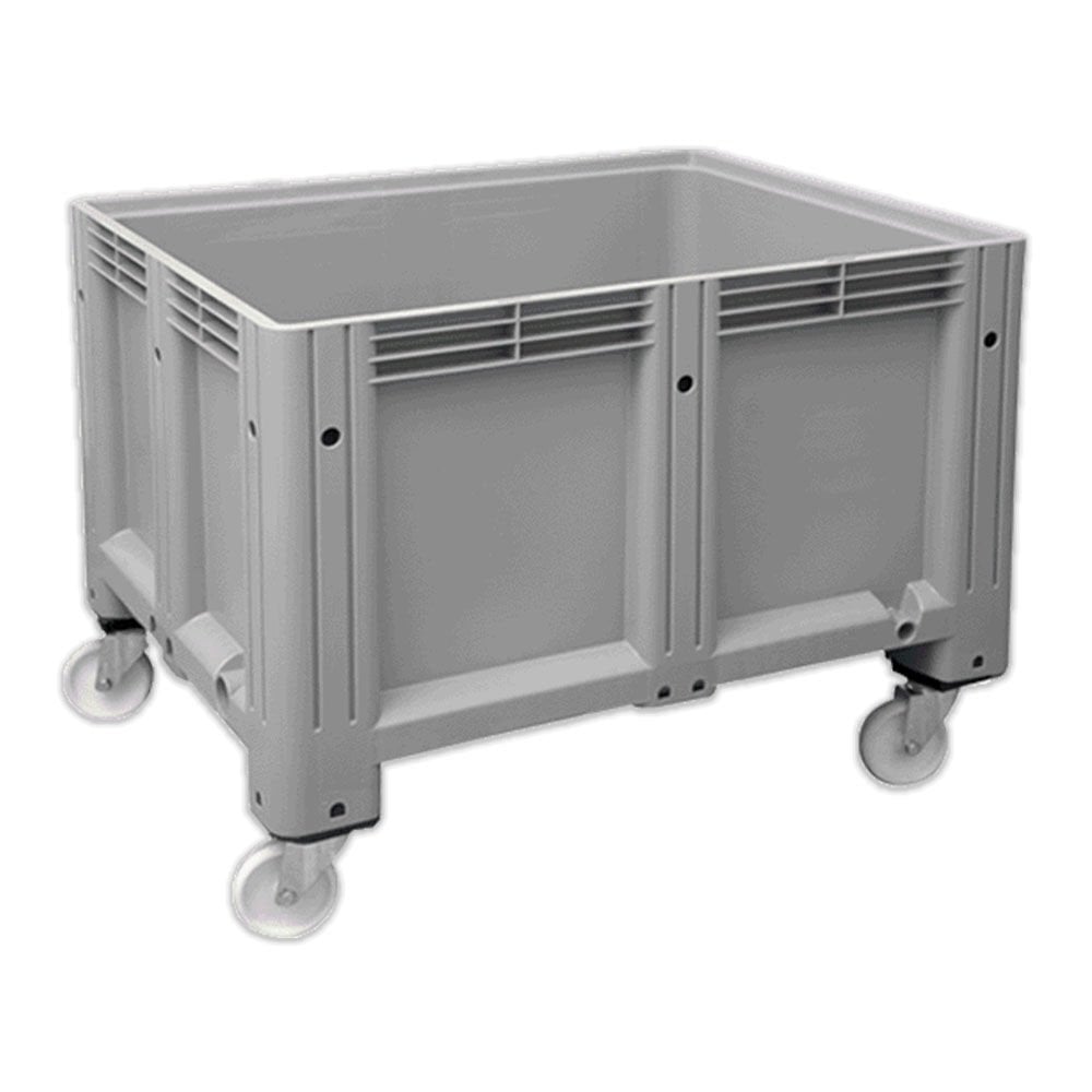 DP.215.100.07 Kapalı Tip Tekerlekli Plastik Konteyner Kasa