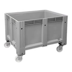 DP.215.100.07 Kapalı Tip Tekerlekli Plastik Konteyner Kasa