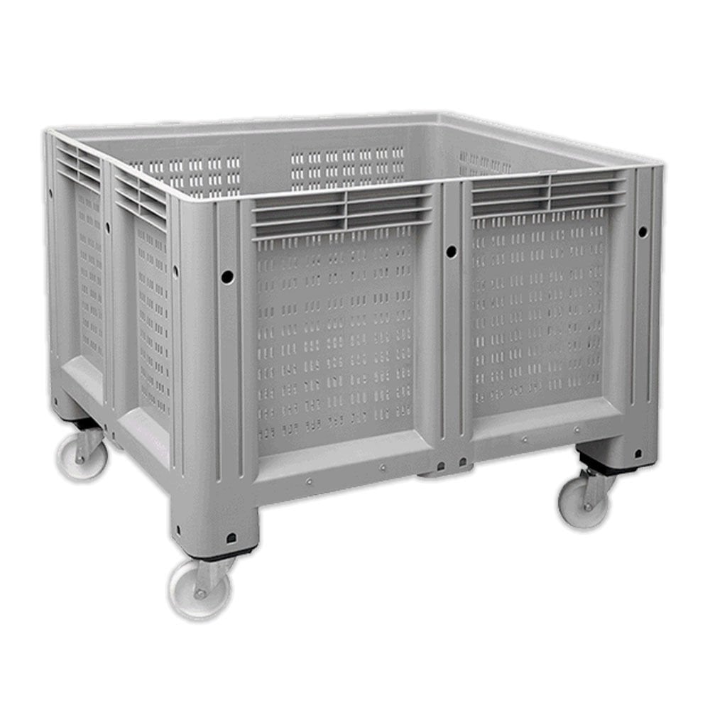 DP.215.100.08 Delikli Tip Tekerlekli Plastik Konteyner Kasa