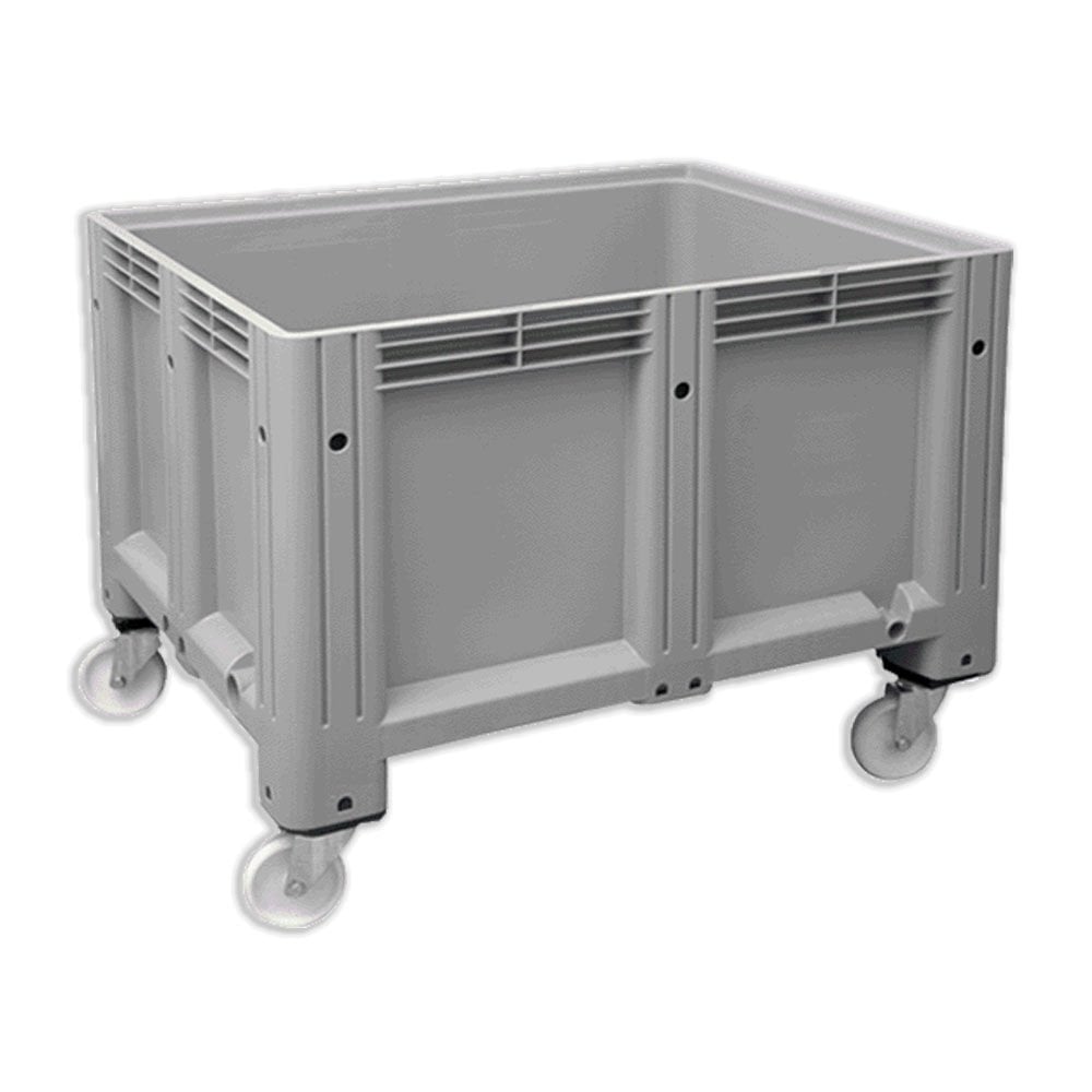 DP.215.100.09 Kapalı Tip Tekerlekli Plastik Konteyner Kasa