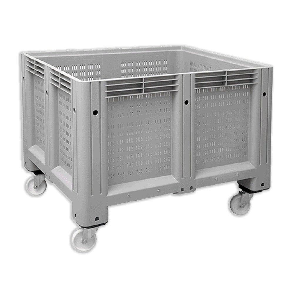 DP.215.100.10 Delikli Tip Tekerlekli Plastik Konteyner Kasa