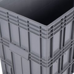 DP.215.100.12 Kapalı Tip Tekerlekli Plastik Konteyner Kasa