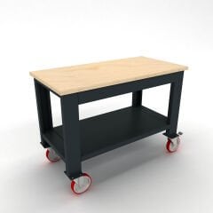 DP.100.100.03 Tekerlekli Ahşap Tablalı Taşıma Arabası (1100 mm genişlik)