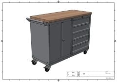 DP.95.100.01 Tezgah Tipi Takım Arabası