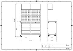 DP.95.100.09 Tezgah Tipi Takım Arabası