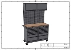 DP.95.100.09 Tezgah Tipi Takım Arabası