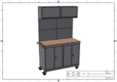 DP.95.100.12 Tezgah Tipi Takım Arabası
