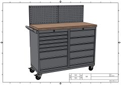 DP.95.100.14 Tezgah Tipi Takım Arabası