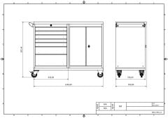 DP.95.100.16 Tezgah Tipi Takım Arabası