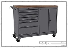 DP.95.100.16 Tezgah Tipi Takım Arabası