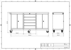 DP.95.100.19 Tezgah Tipi Takım Arabası