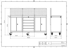 DP.95.100.20 Tezgah Tipi Takım Arabası
