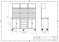 DP.95.100.21 Tezgah Tipi Takım Arabası