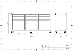 DP.95.100.25 Tezgah Tipi Takım Arabası