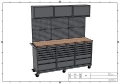 DP.95.100.27 Tezgah Tipi Takım Arabası