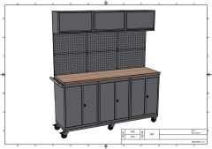 DP.95.100.30 Tezgah Tipi Takım Arabası