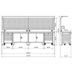 DP.25.100.72 Takım Arabalı Çalışma Tezgahı