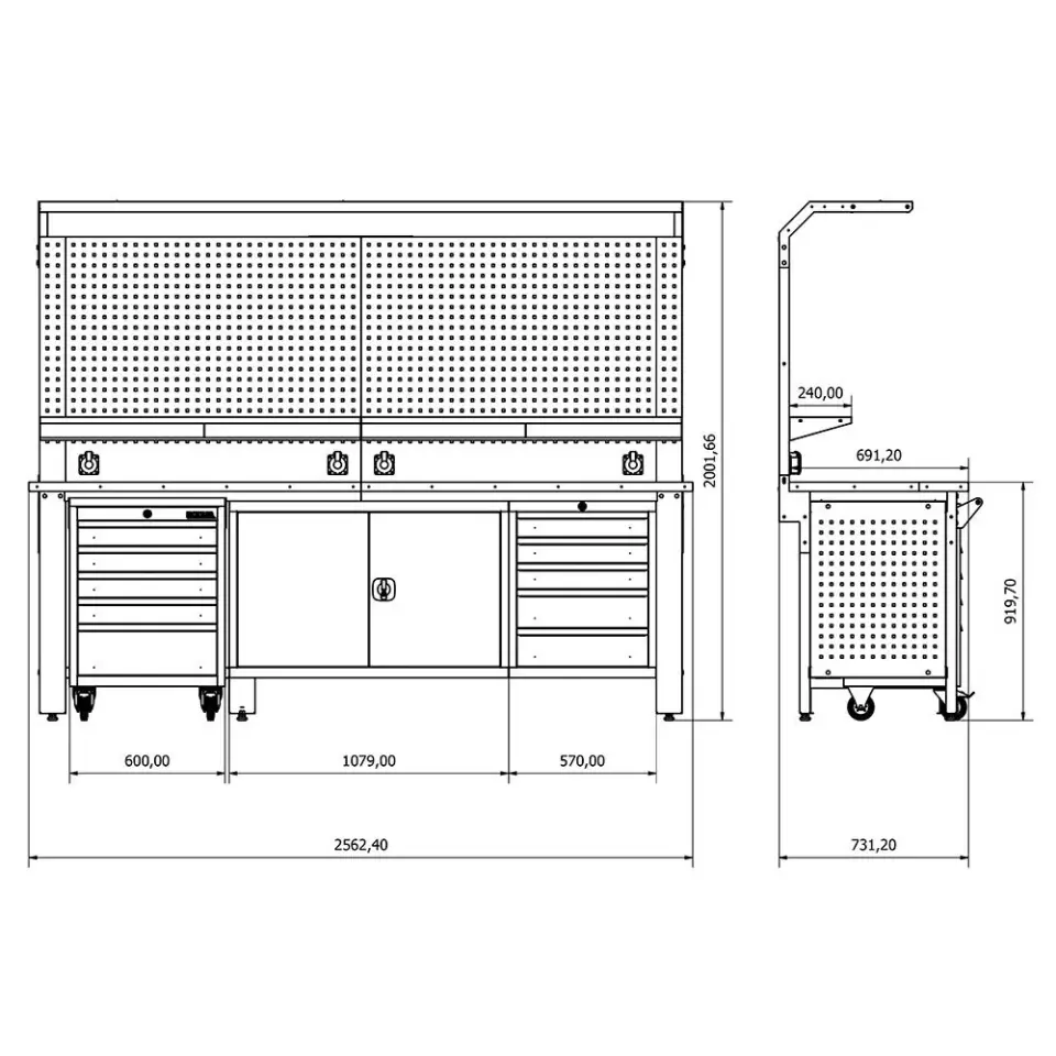 Endüstriyel Çalışma Tezgahı ET-2564