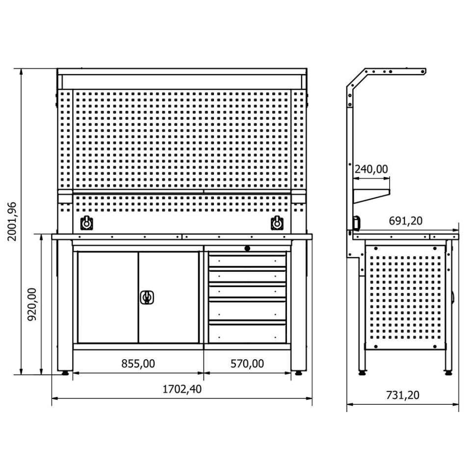 Endüstriyel Çalışma Tezgahı ET-2567