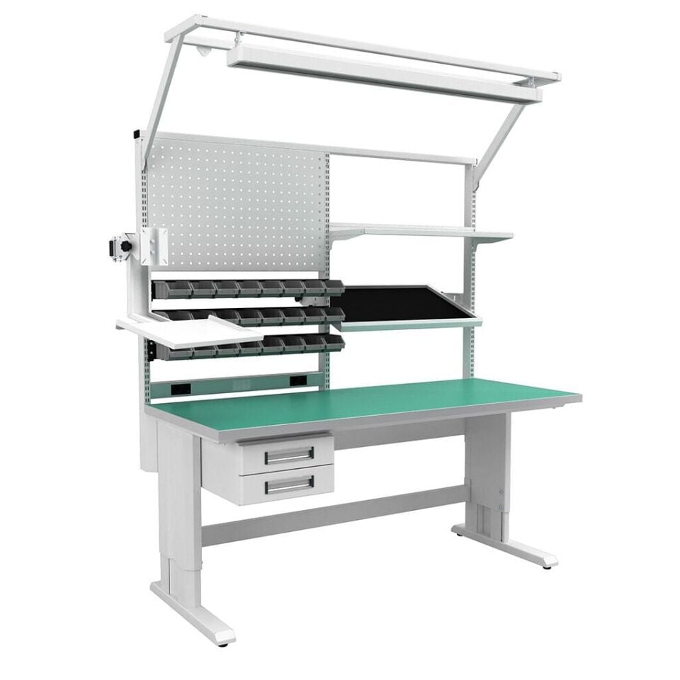 DP.10.100.02 Elektronikçi Çalışma Masası (180 cm. Genişlik) EM-18