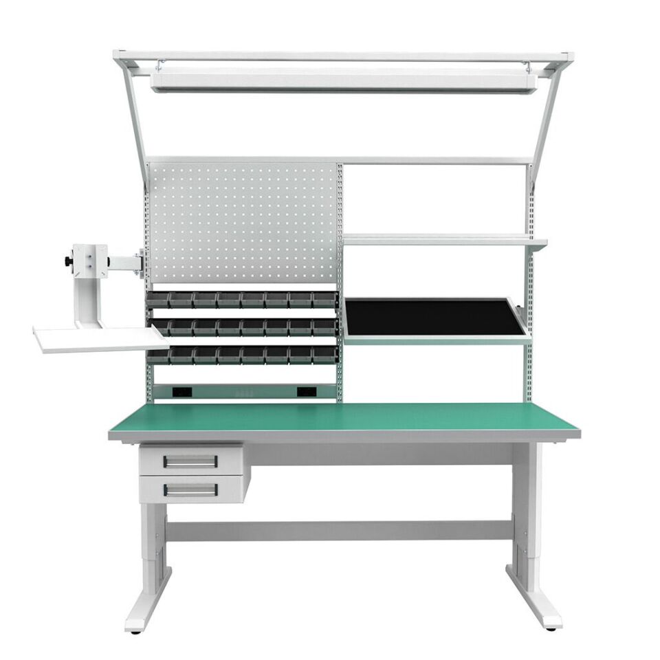 DP.10.100.02 Elektronikçi Çalışma Masası (180 cm. Genişlik)