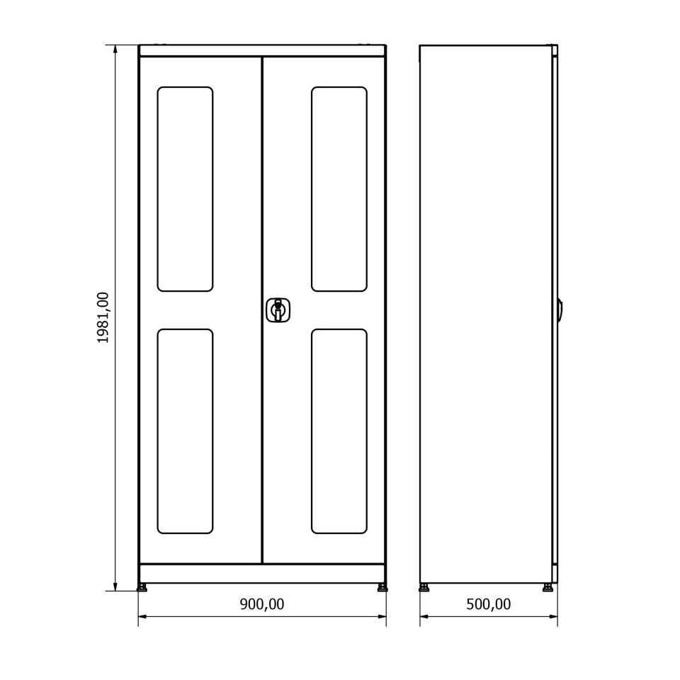 DP.120.100.23 Malzeme Dolabı