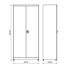 DP.120.100.25 Malzeme Dolabı