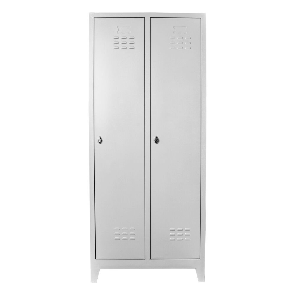 İkili Standart Personel Soyunma Dolabı Gri PD-01