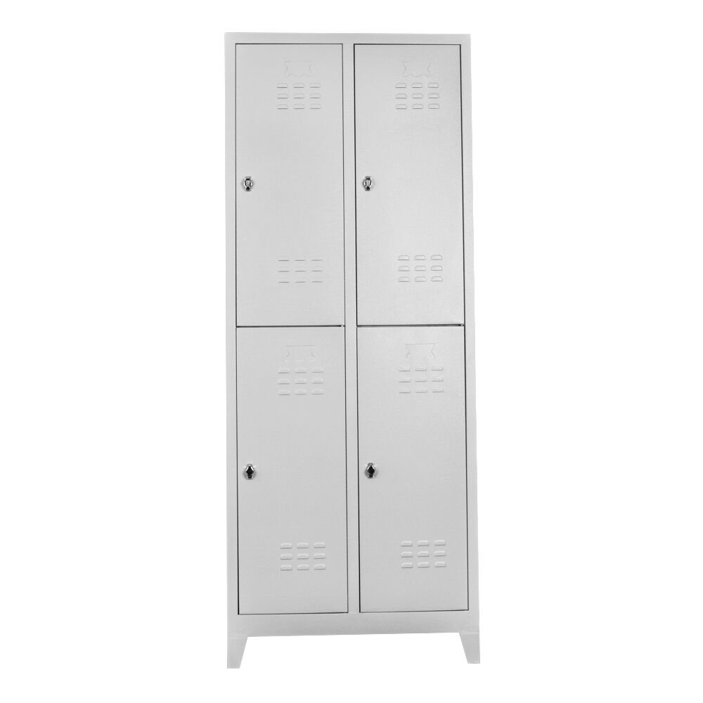 DP.40.100.13 Dörtlü Standart Personel Soyunma Dolabı Gri