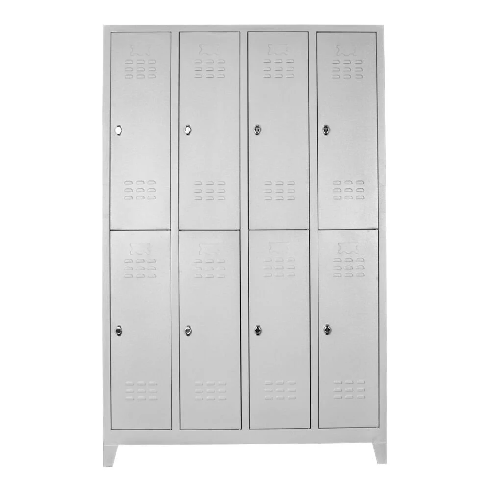 Sekizli Standart Personel Soyunma Dolabı Gri PD-37