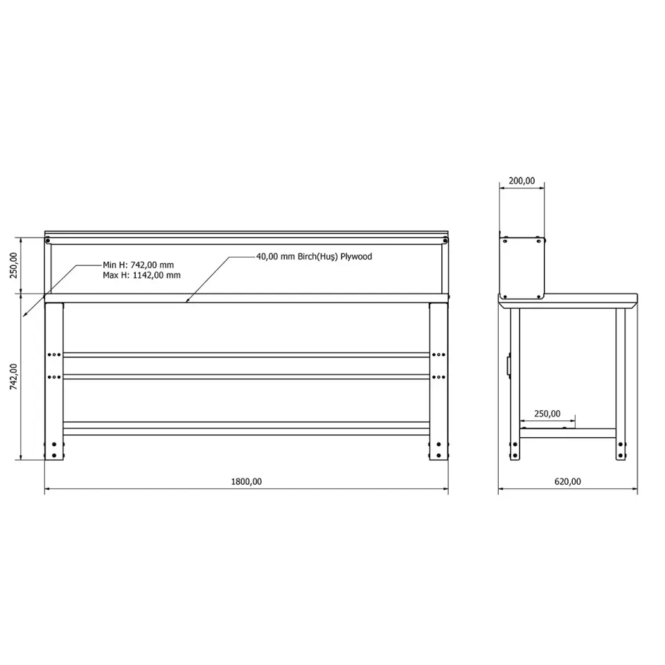 Basic Çalışma Tezgahı BT-09