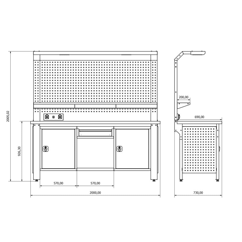 Endüstriyel Çalışma Tezgahı ET-28
