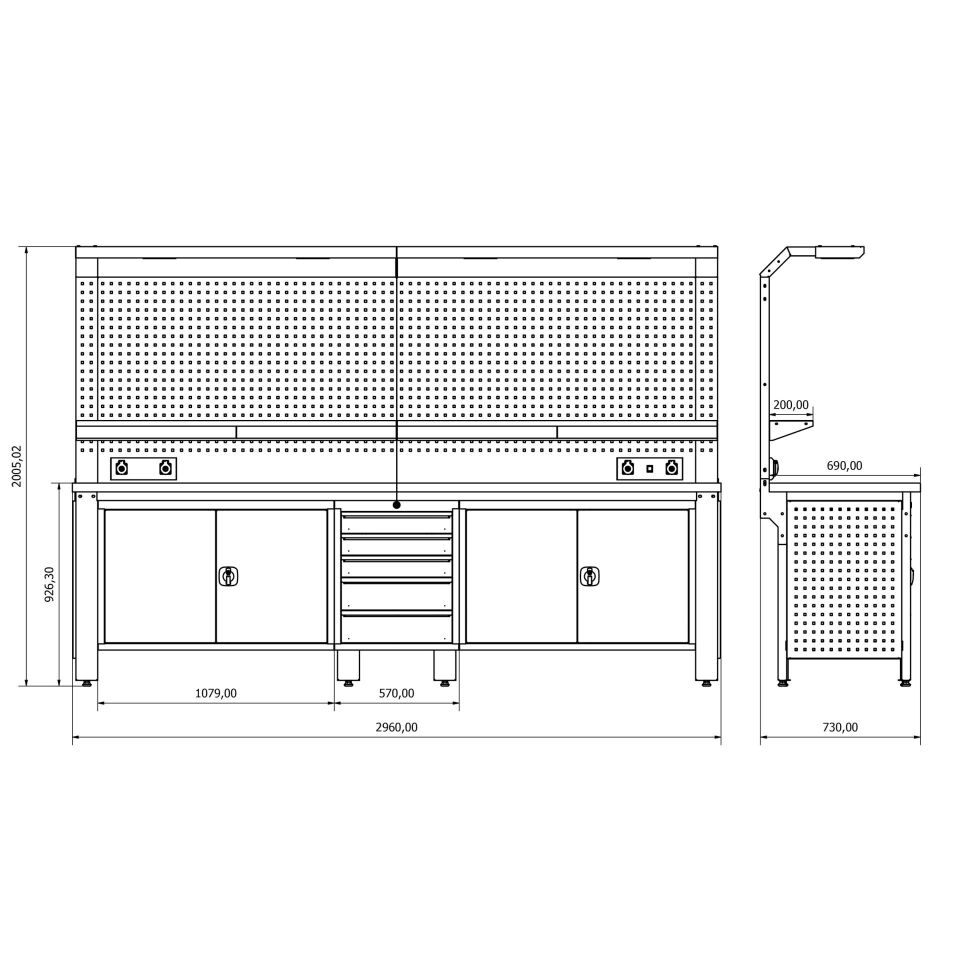 Endüstriyel Çalışma Tezgahı ET-26