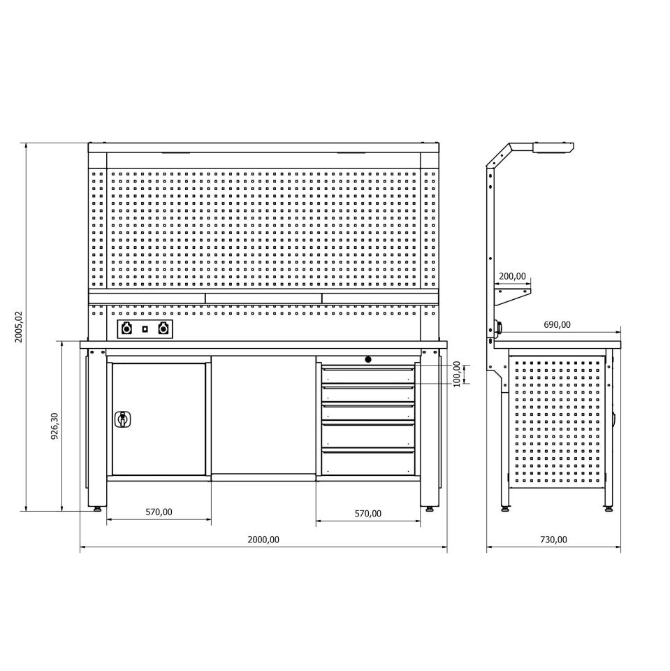 Endüstriyel Çalışma Tezgahı ET-34