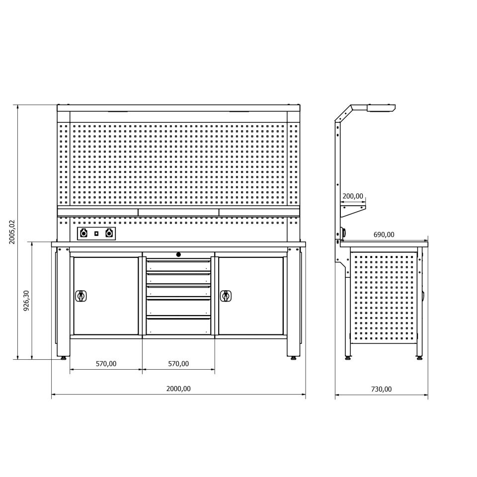 Endüstriyel Çalışma Tezgahı ET-37