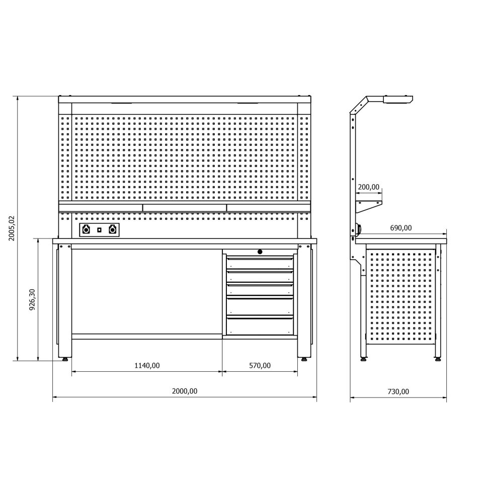 Endüstriyel Çalışma Tezgahı ET-40