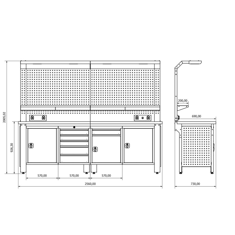 Endüstriyel Çalışma Tezgahı ET-44
