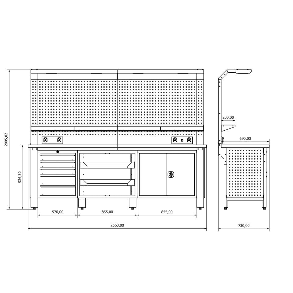 Endüstriyel Çalışma Tezgahı ET-76