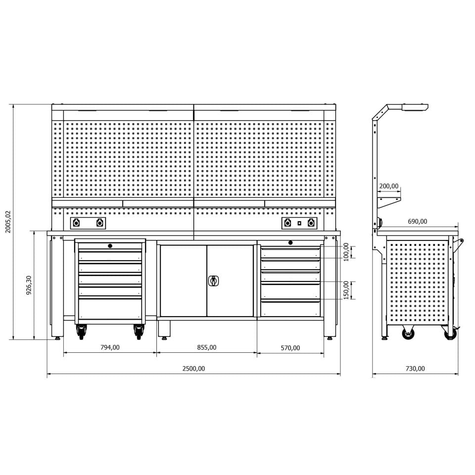 Endüstriyel Çalışma Tezgahı ET-52