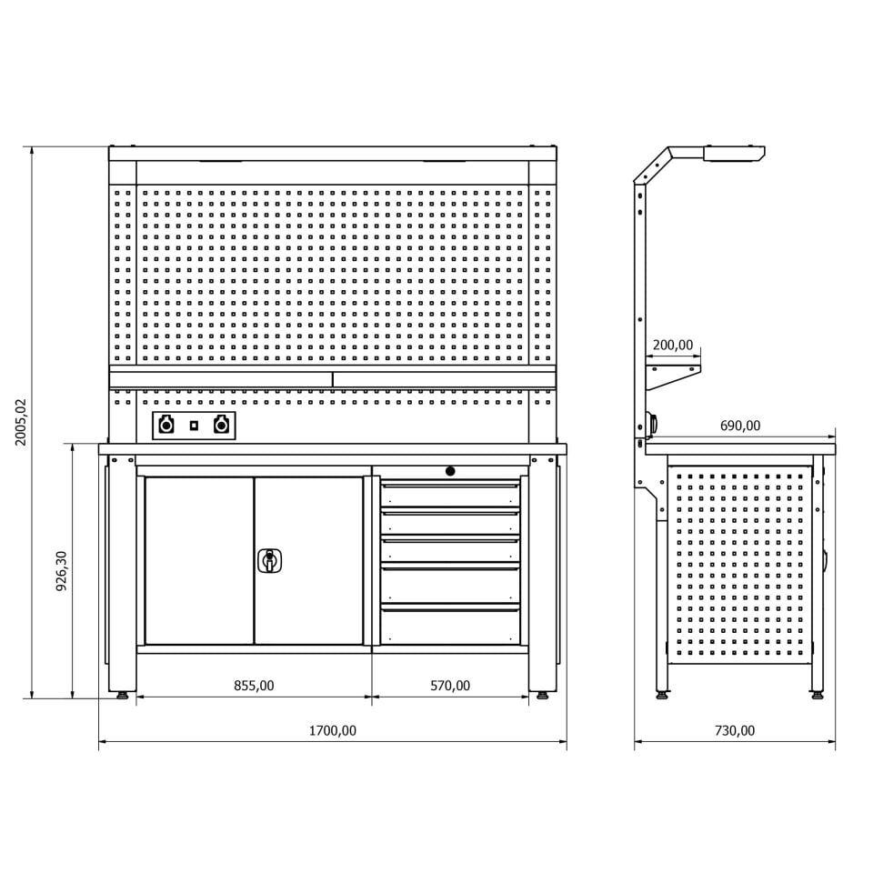 Endüstriyel Çalışma Tezgahı ET-67