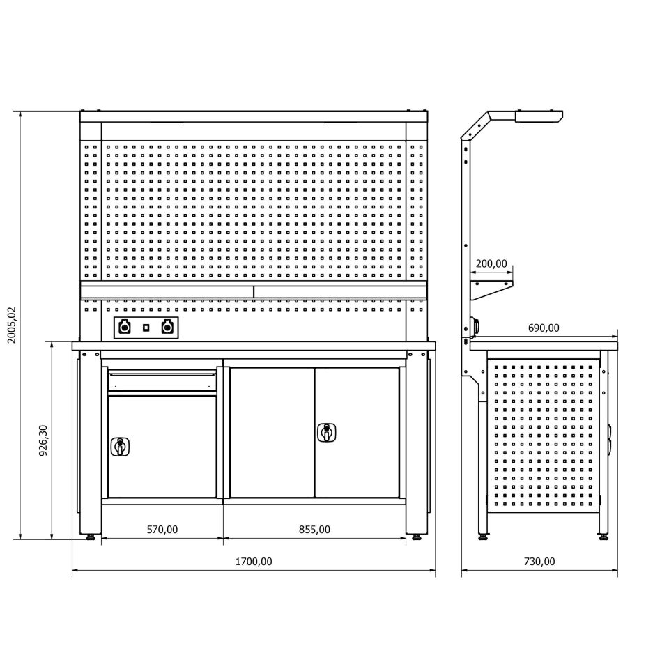 Endüstriyel Çalışma Tezgahı ET-73