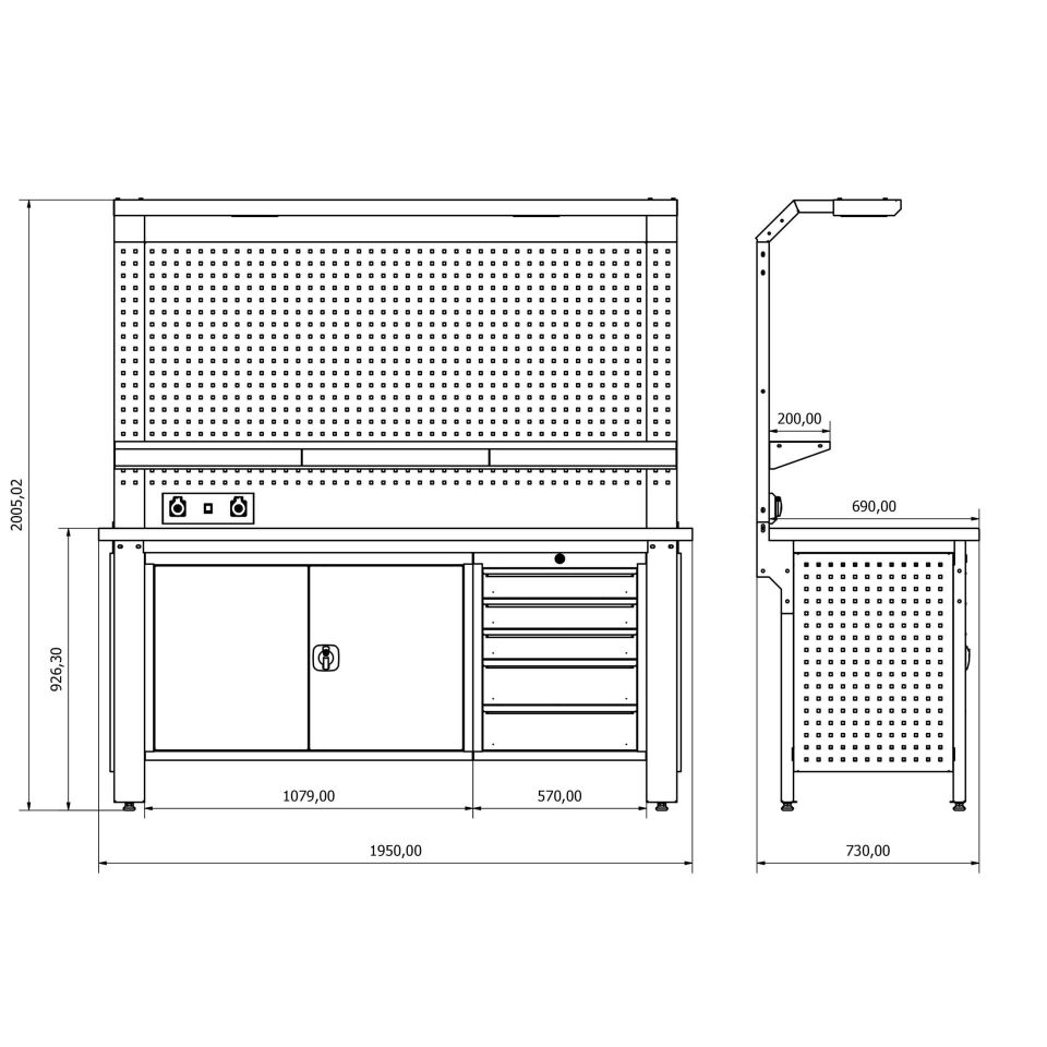 Endüstriyel Çalışma Tezgahı ET-27