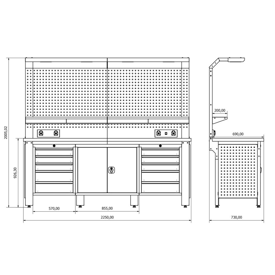 Endüstriyel Çalışma Tezgahı ET-43