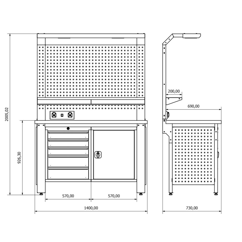 Endüstriyel Çalışma Tezgahı ET-66
