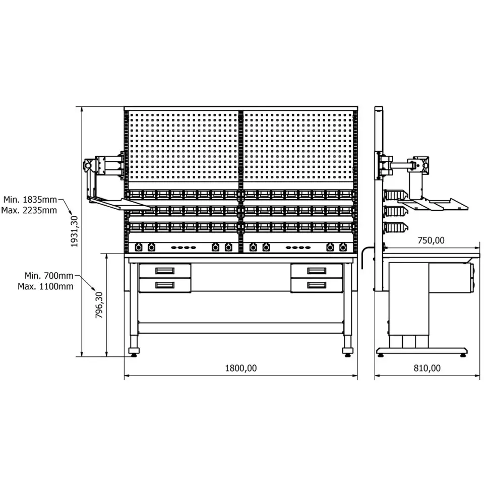 Konsept Çalışma Tezgahı KT-23