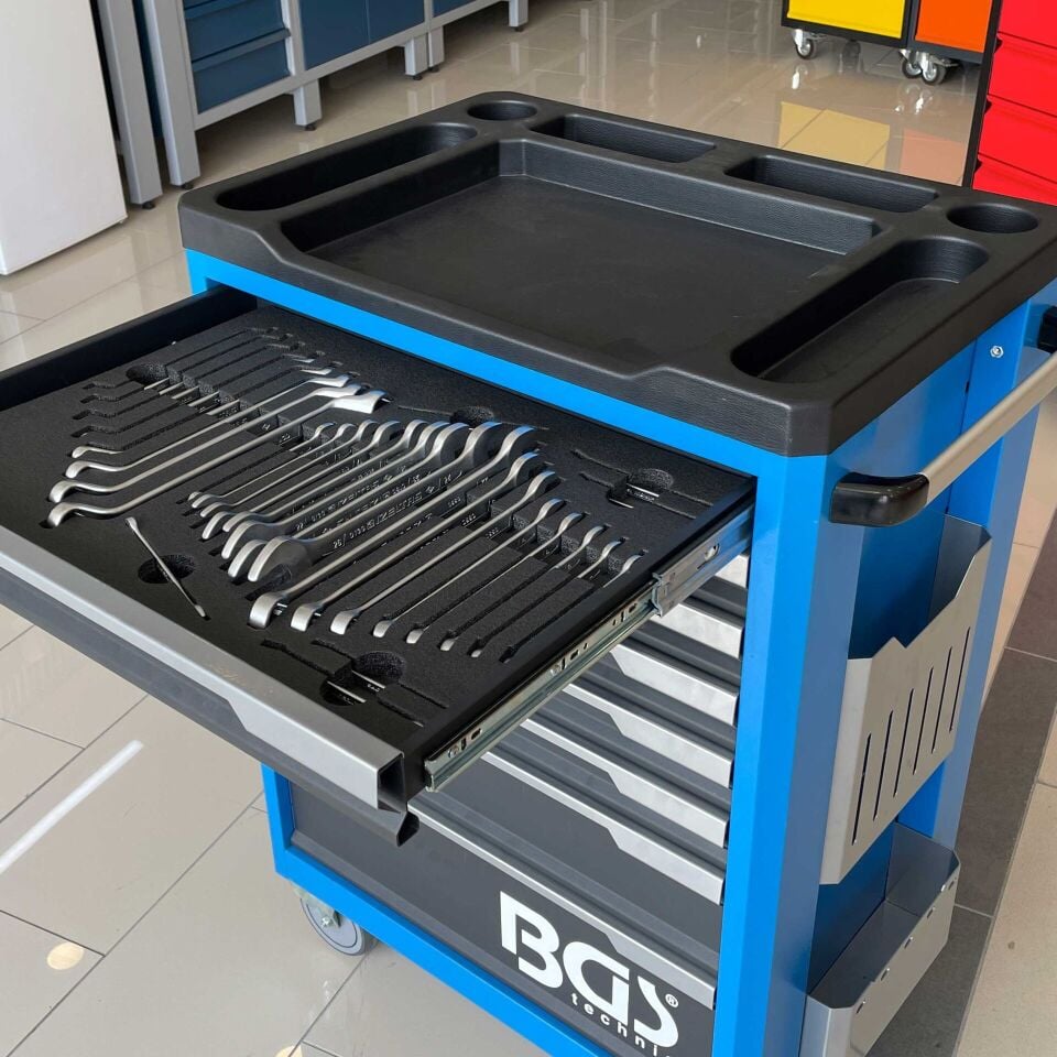 Takım Arabası TA-01 7 Çekmece (139 Parça İç Set İzeltaş) Plus Takım Arabası