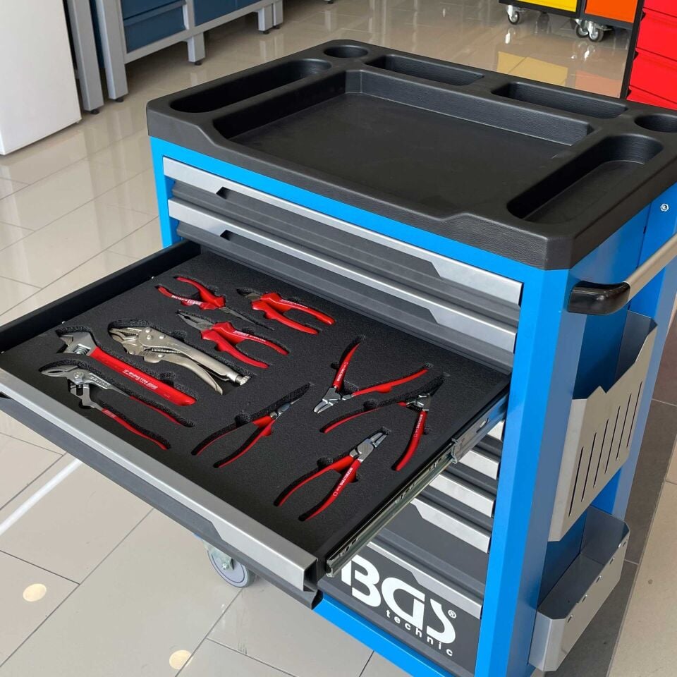 Takım Arabası TA-01 7 Çekmece (139 Parça İç Set İzeltaş) Plus Takım Arabası