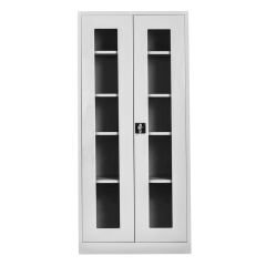 DP.50.100.07 198 cm. Camlı Dosya Dolabı Gri