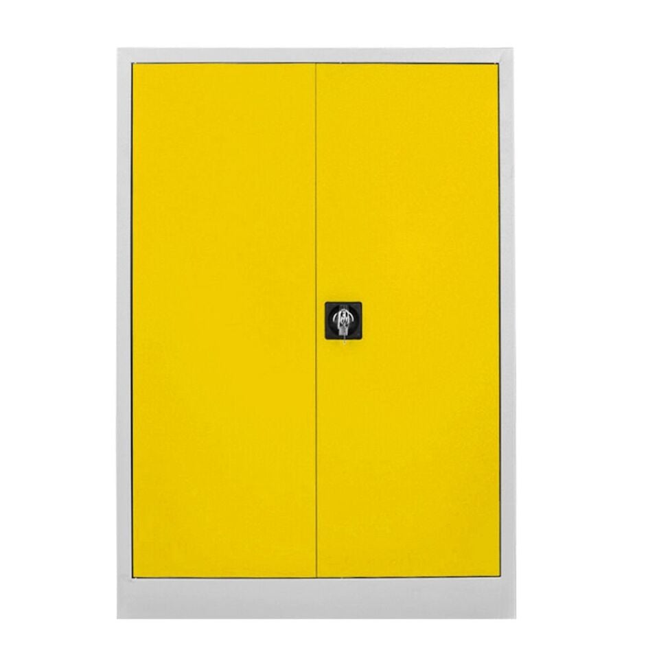 DP.50.100.24 130 cm. Dosya Dolabı Gri-Sarı